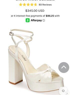 Bella Belle Serafina 5 Inch Open Toe Platform Block Heel Sandals
